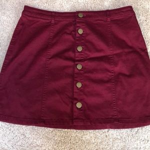 Maroon skirt